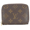 Louis Vuitton Coin Case Zippy Purse Round Zipper Monogram Brown
