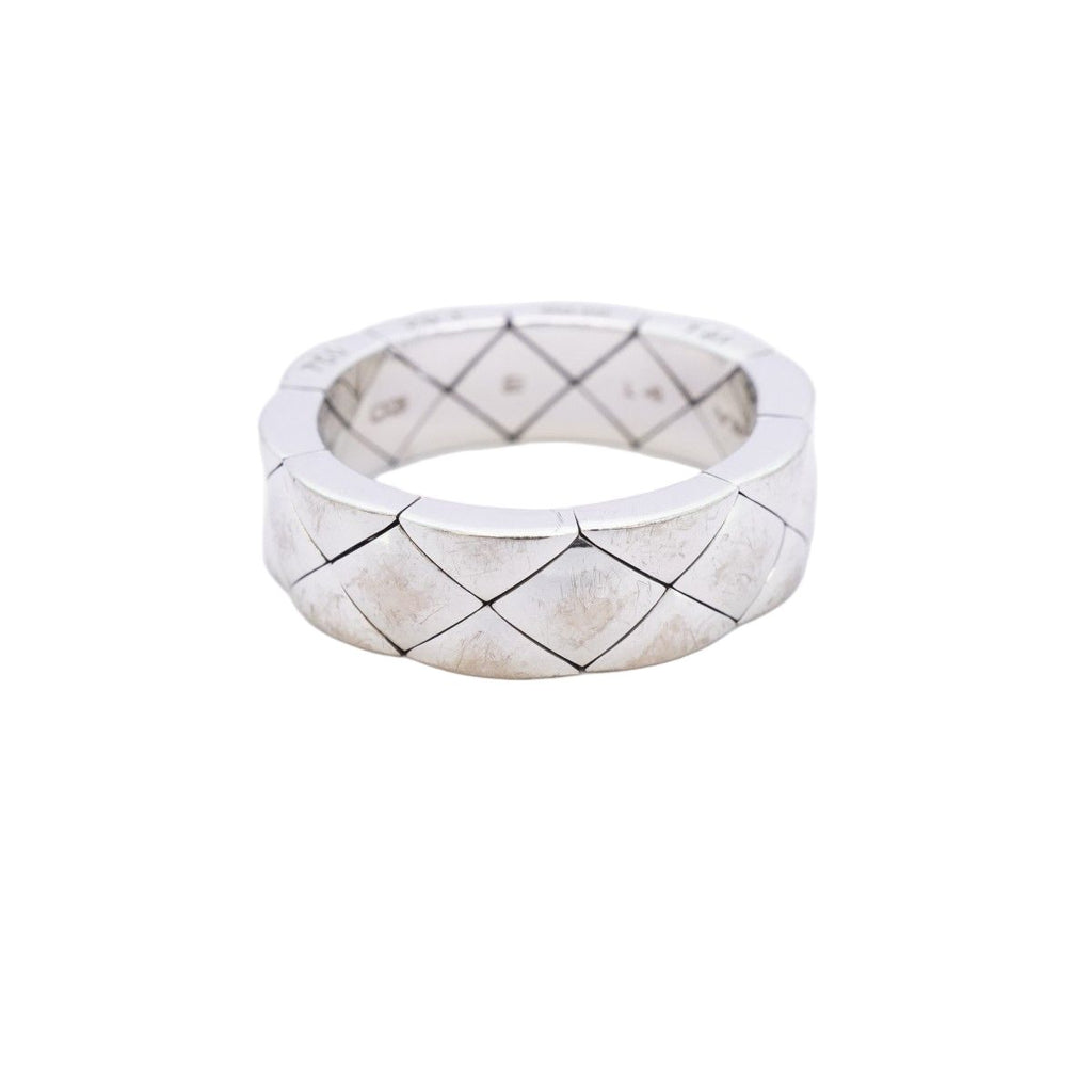 Chanel Ring Quilted 18k White Gold — view 2