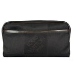 Louis Vuitton Acrobat Damier Geant Noir Leather Nylon Black Belt Bag Silver