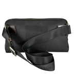 Louis Vuitton Acrobat Damier Geant Noir Leather Nylon Black Belt Bag Silver — view 2