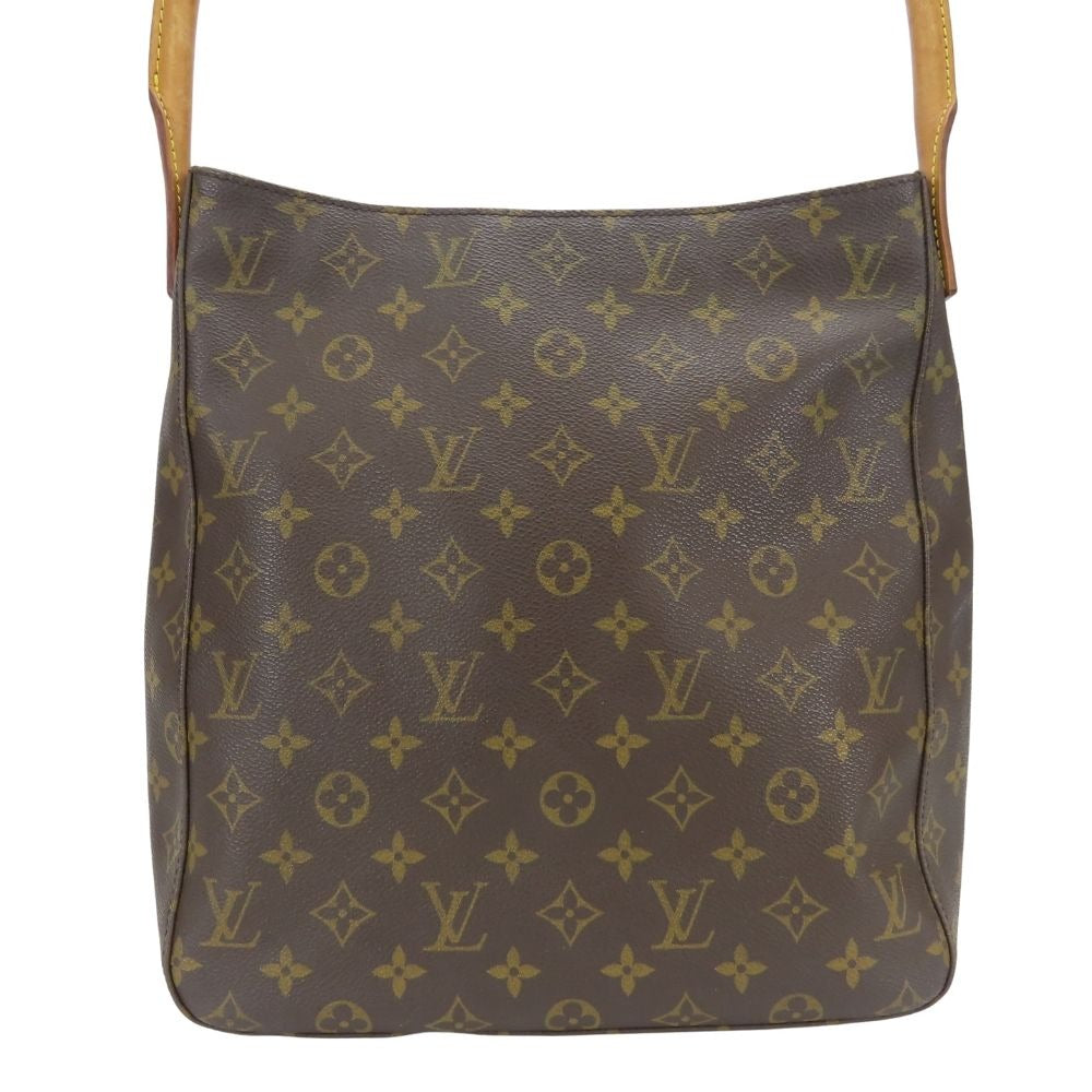 Louis Vuitton Shoulder Bag Looping GM Monogram Leather Brown