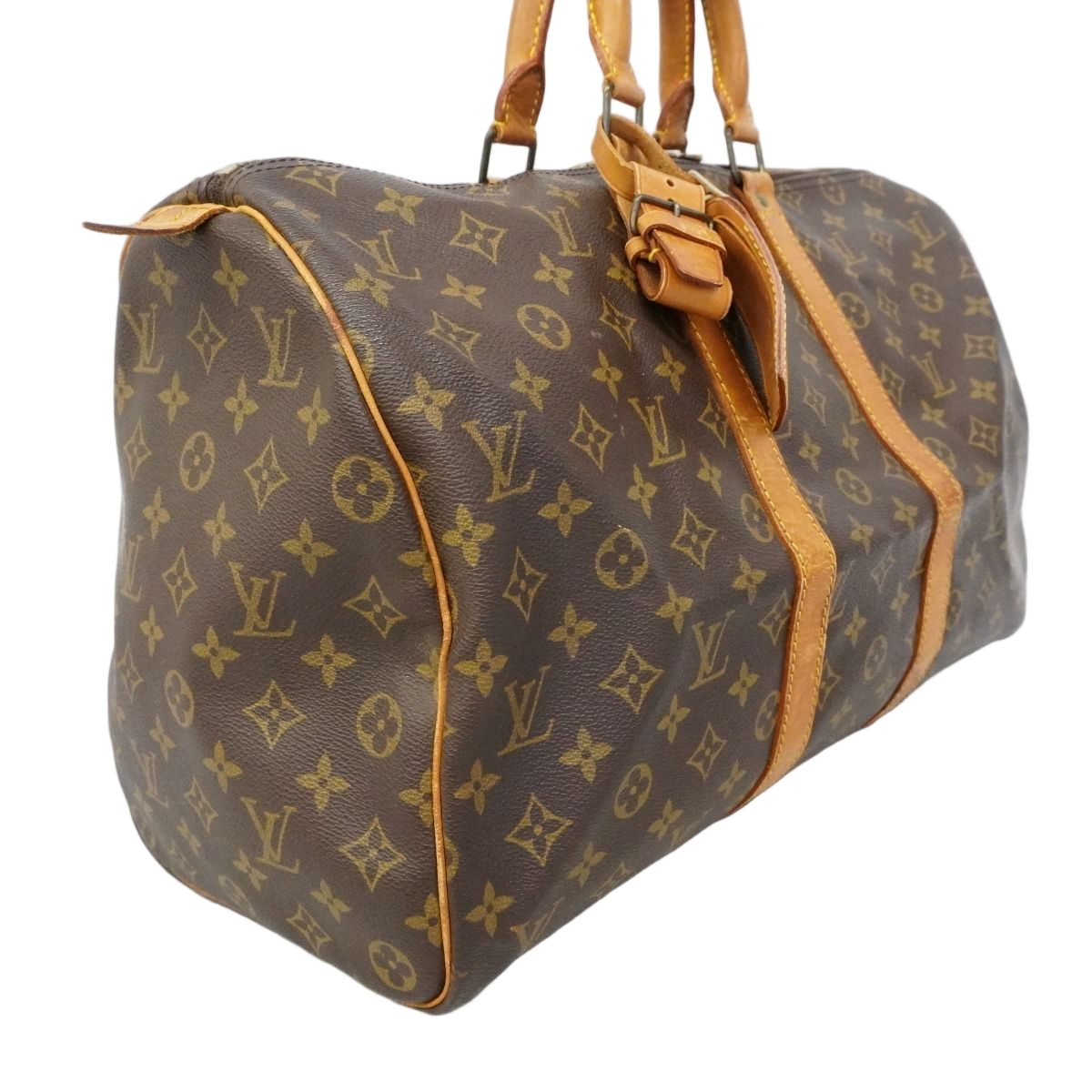Louis Vuitton Boston Bag Monogram Keepall 45 Brown — view 2