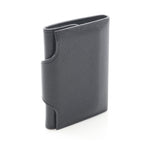 Hermes Trifold Wallet Iliad Compact Ck89 Black Leather — view 2