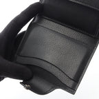 Hermes Trifold Wallet Iliad Compact Ck89 Black Leather — view 8