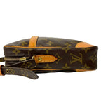 Louis Vuitton Vintage Danube Monogram Leather Mini Shoulder Bag Pochette Brown — view 5
