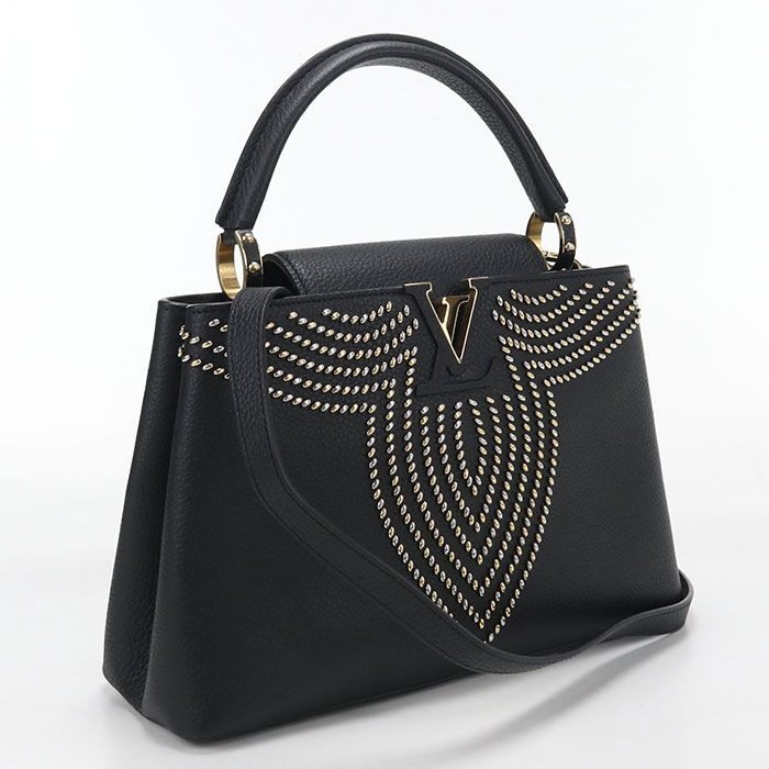 Louis Vuitton Capucines PM Taurillon Handbag Leather