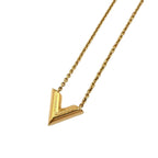 Louis Vuitton Essential Metal Gold Necklace