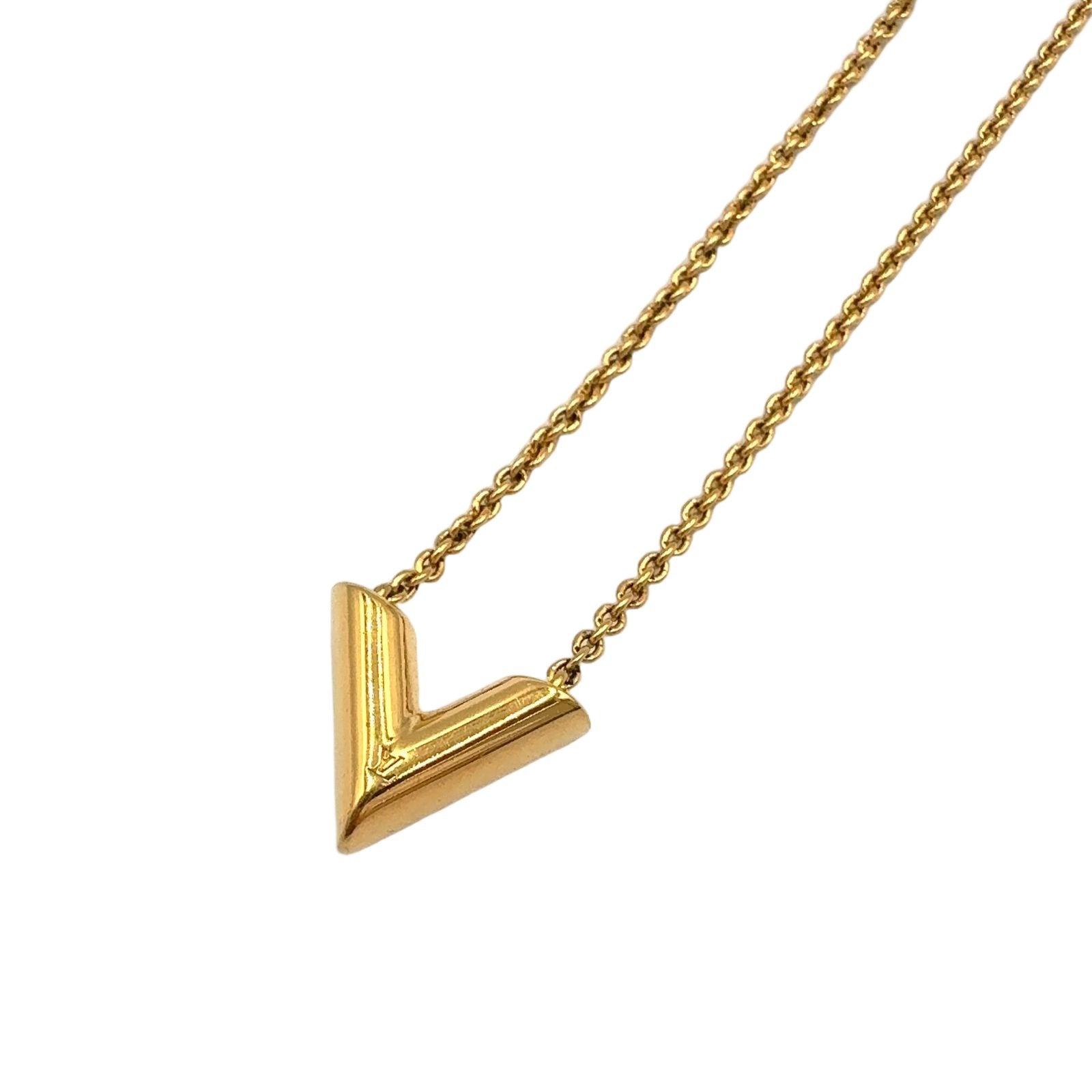 Louis Vuitton Essential Metal Gold Necklace — view 2