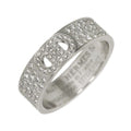 Hermes D'ancre 52 Ring Diamond 18k WG Why Togo le Dunkle