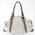 Celine Macadam Pattern Beige Handbag Canvas