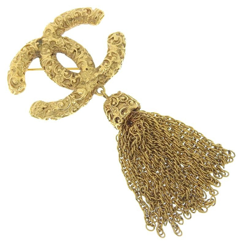 Chanel Lava 93 a Gold Plated 95 29.1 g Brooch — view 2