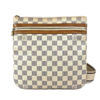 Louis Vuitton Shoulder Bag Pochette Bosfoll Damier Azur Canvas White