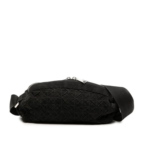 Bottega Veneta Intrecciato Webbing Black Canvas