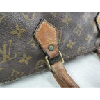 Louis Vuitton Handbag Speedy 35 Brown Monogram Canvas Mini — view 4