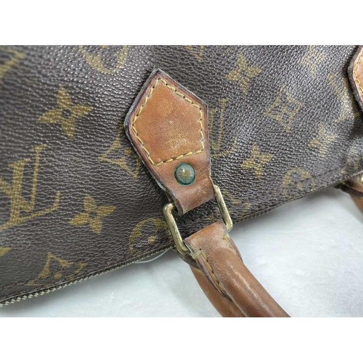 Louis Vuitton Handbag Speedy 35 Brown Monogram Canvas Mini — view 4