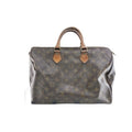 Louis Vuitton Handbag Speedy 35 Brown Monogram Canvas Mini