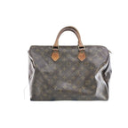 Louis Vuitton Handbag Speedy 35 Brown Monogram Canvas Mini