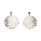 Chanel Camellia Earrings Silver SV 925 Box and Cloth Bag — view 2