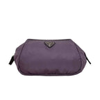 Prada Pouch Purple Mirtillo Vala Case Nylon 42 Zipper
