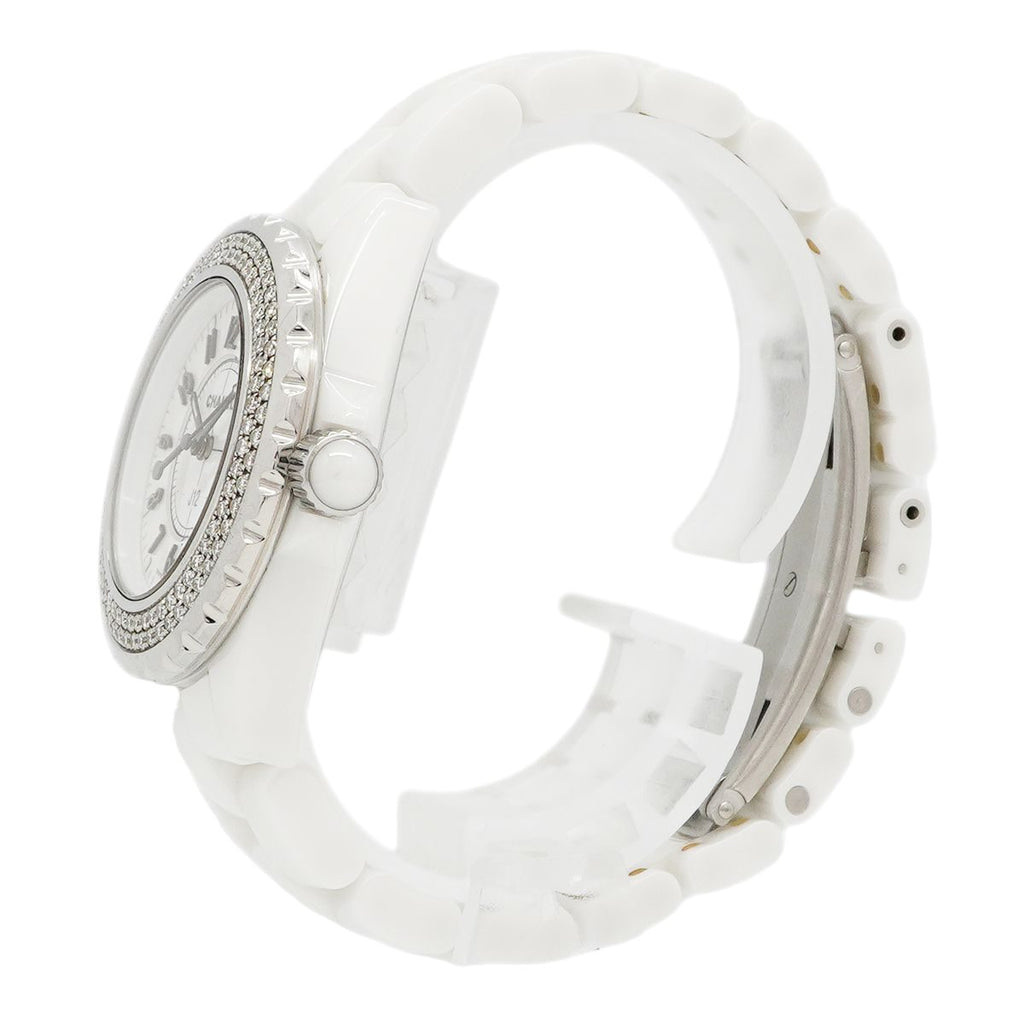 Chanel Diamond Bezel White Dial Watch — view 2