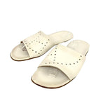 Hermes Sandals White Evelyne 40 Leather