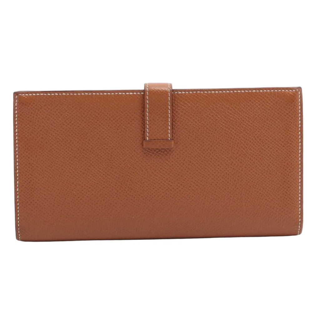 Hermes Bearn Souffle Veau Epsom Gold Wallet — view 2