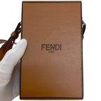 Fendi Shoulder Bag Box Brown 7 Va519 — view 9
