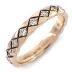 Chanel Ring Coco Crush Mini Quilted Full Eternity Points Diamond Total 52