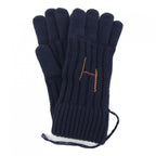 Hermes Cashmere Knit Navy Blue Glove