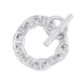 Hermes Bracelet Chaine D'ancre TGM 10 Links Silver