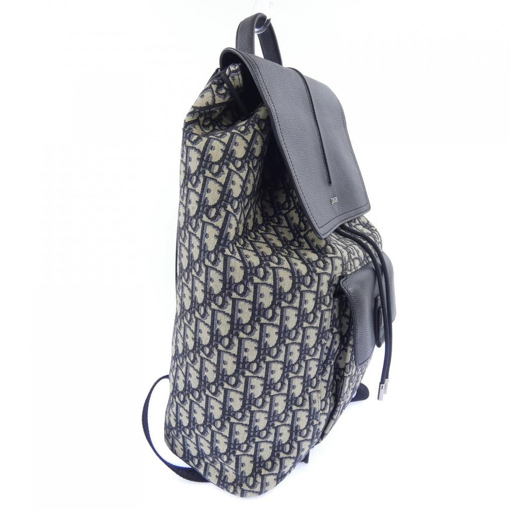 Dior Motion Blue Jacquard Backpack — view 2