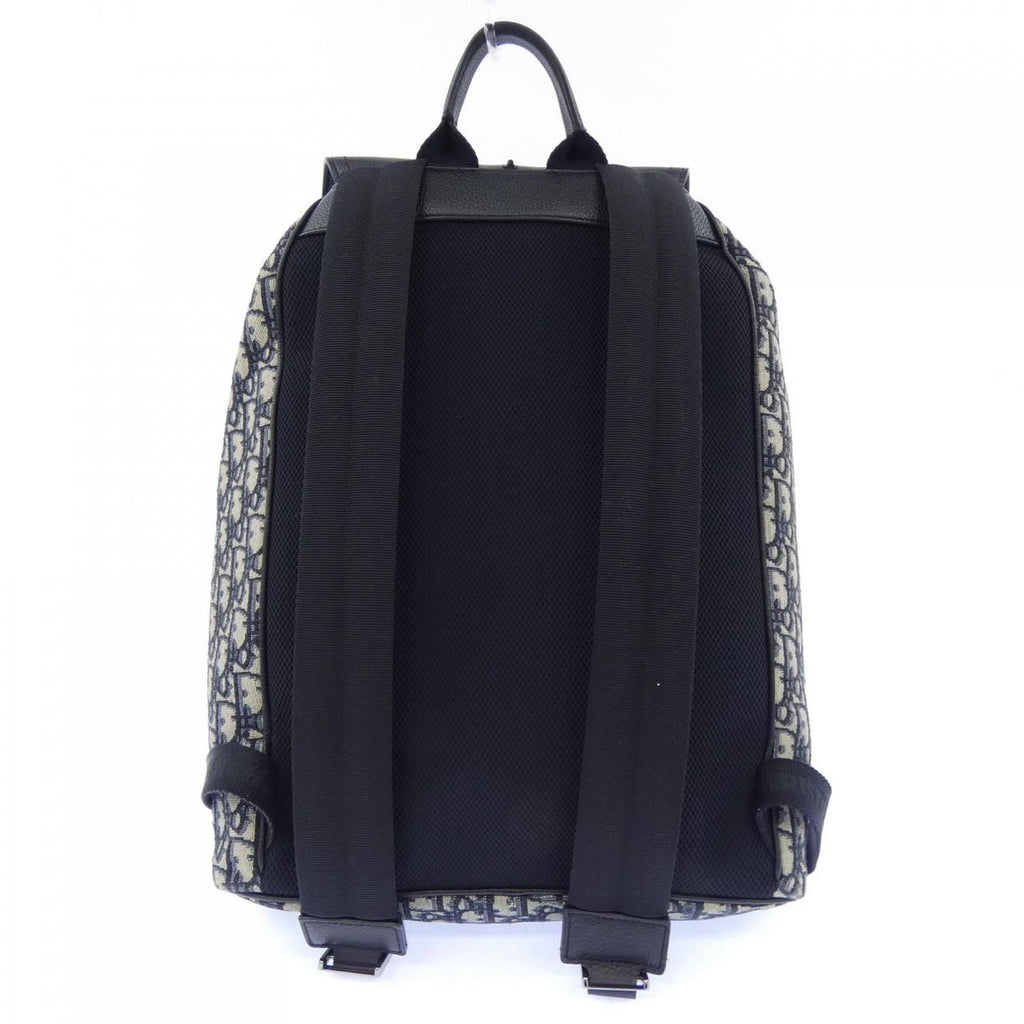 Dior Motion Blue Jacquard Backpack — view 3