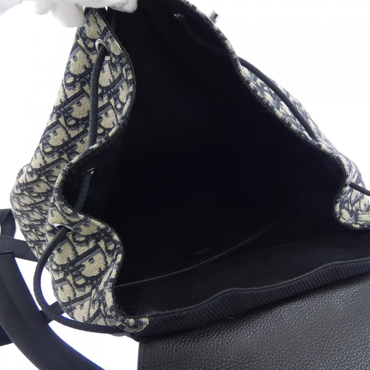 Dior Motion Blue Jacquard Backpack — view 6