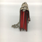 Gucci Duonysus Shoulder Bag GG Supreme Gray Red — view 7