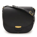 Celine Trotter-medium Shoulder Bag Crossbody Leather Black Gold Hardware