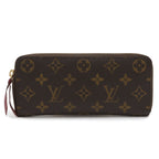 Louis Vuitton Monogram Portefeuille Clemence Zip Around Wallet Fuchsia