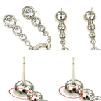 Chanel Earrings Coco Mark CC Abe124 B24 B Silver Accessorie — view 8