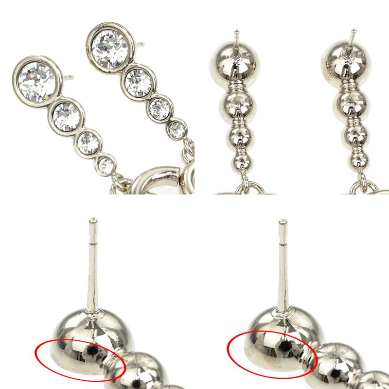 Chanel Earrings Coco Mark CC Abe124 B24 B Silver Accessorie — view 8