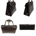 Bottega Veneta Marco Polo 2-Way Top Handle Bag Shoulder Dark Brown Leather — view 4