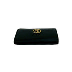 Gucci GG Marmont Logo Leather Trifold Key Case Key Cover Key Ring Black — view 3