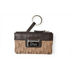 Dior Key Pouch Coin Case Street Chic Beige Brown — view 4