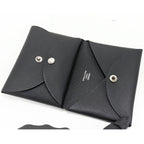 Hermes Coin Case Foldable Card Calvi Duo Epson Black Silver Hardware — view 2
