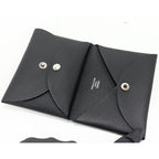 Hermes Coin Case Foldable Card Calvi Duo Epson Black Silver Hardware — view 5