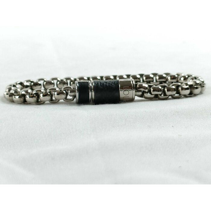 Louis Vuitton Bracelet Chain Monogram-eclipse Silver Metal — view 2