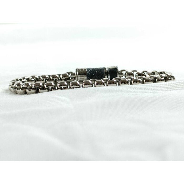 Louis Vuitton Bracelet Chain Monogram-eclipse Silver Metal — view 4