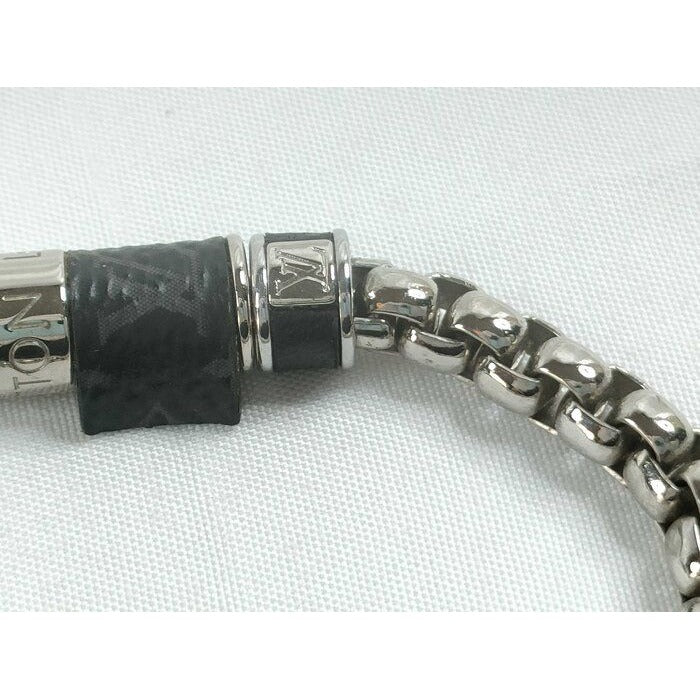 Louis Vuitton Bracelet Chain Monogram-eclipse Silver Metal — view 6