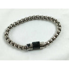 Louis Vuitton Bracelet Chain Monogram-eclipse Silver Metal