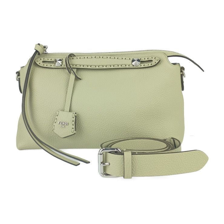 Fendi Handbag By The Way Selleria Medium 8 Bl155 Asu2 F1 gmk Sage Green Silver