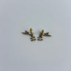 Chanel CC Logo Star Motif Earrings Gold Vintage — view 4
