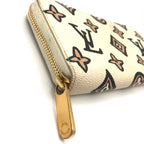 Louis Vuitton Monogram Wild at Heart Zippy Wallet Beige Animal — view 4